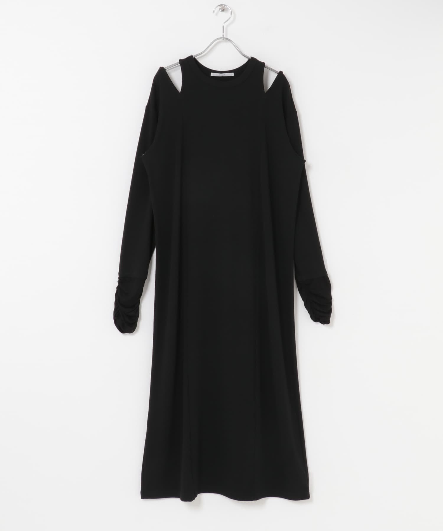 【ケービーエフ/KBF / URBAN RESEARCH】のショルダーカットワンピース インテリア・キッズ・メンズ・レディースファッション・服の通販 founy(ファニー) 　ファッション　Fashion　レディースファッション　Fashion for Women　ワンピース　Dresses　2025年　2025　2025-2026秋冬・A/W　Autumn/Winter 2025–26 AW25–26　冬　Winter / This Winter　ショルダー　Shoulder, Shoulder Strap　ジャケット　Jacket, Outerwear　ドッキング　Docking, Mixed Material　A/W・秋冬　Autumn/Winter　ブラック|ID: prp329100004651511 ipo3291000000033609293