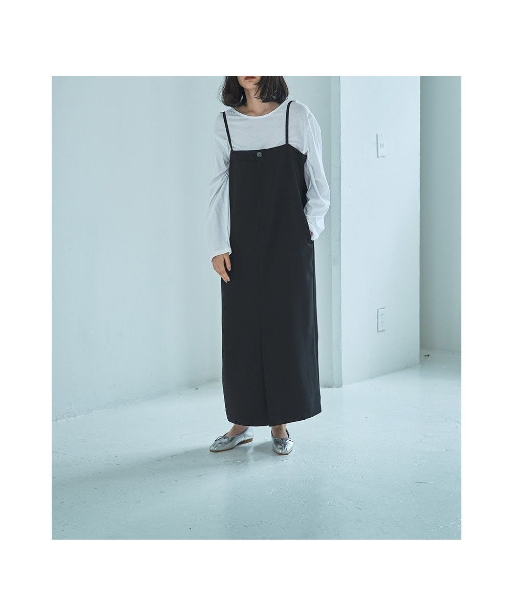 【マージュール/marjour】のSTRAIGHT JUMPER SKIRT インテリア・キッズ・メンズ・レディースファッション・服の通販 founy(ファニー) 　ファッション　Fashion　レディースファッション　Fashion for Women　スカート　Skirts　タイツ　Tights, Legwear　ツイル　Twist, Twisted Detail　レギンス　Leggings, Stretch Pants　秋　Autumn　BLACK|ID: prp329100004651515 ipo3291000000033609338