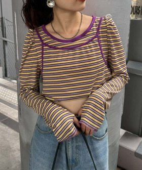【チャオパニックティピー/CIAOPANIC TYPY】の【HELLO.SANFRANCISCO】2WAYマルチボーダーTEE 人気、トレンドファッション・服の通販 founy(ファニー) ファッション Fashion レディースファッション Fashion for Women アクセサリー Fashion Accessories インナー Innerwear キャミワンピース Cami Dress, Slip Dress コンパクト Compact, Small Size サロペット Overalls, Salopette トレンド Trend, Trending Now パイピング Piping, Trim Design ビスチェ Bustier, Corset Top ボトム Bottoms, Lower Wear ボーダー Border, Stripe おすすめ Recommended / Our Picks |ID:prp329100004651588