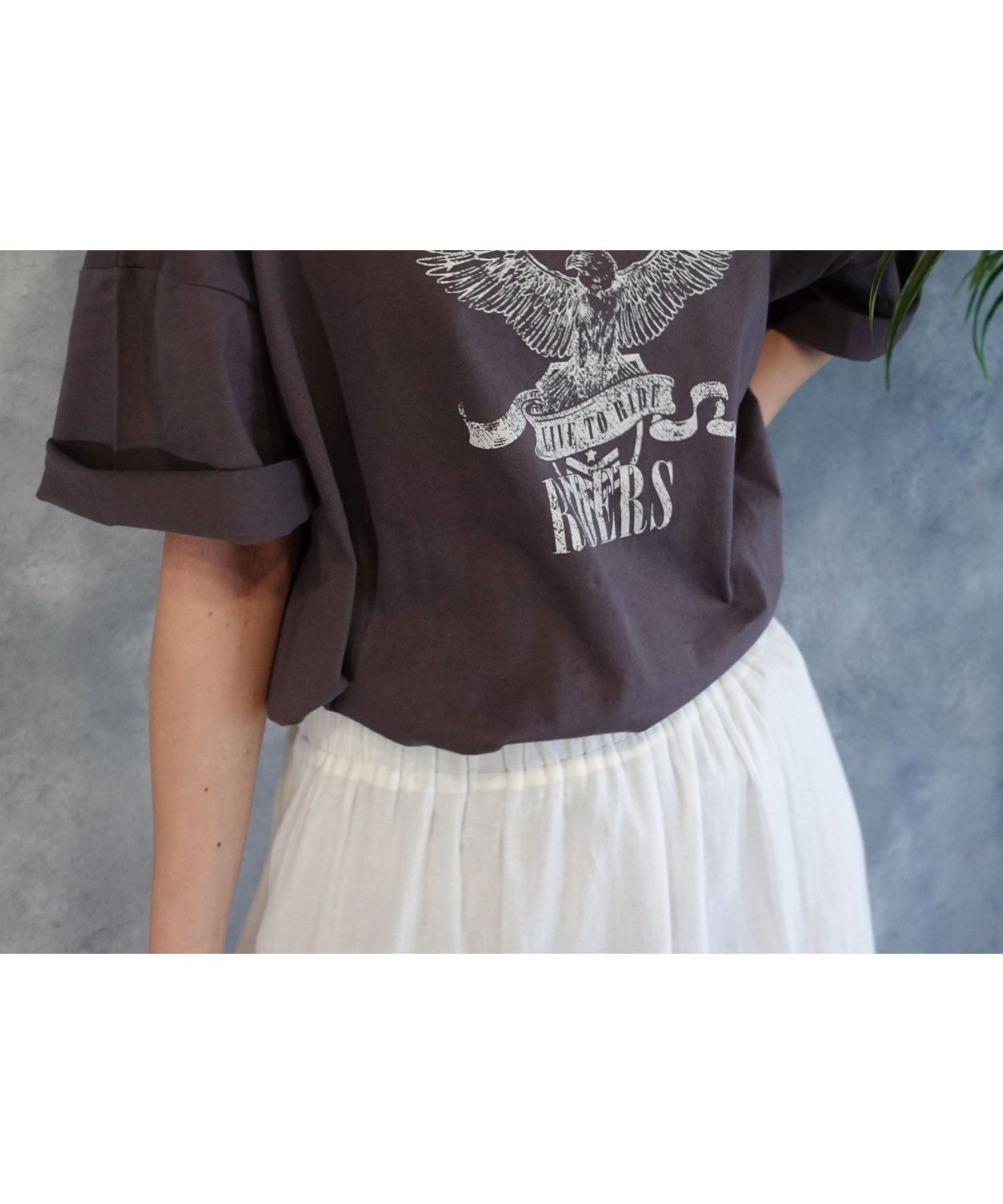 【コーナーズ/CORNERS】のイーグルプリントTシャツ インテリア・キッズ・メンズ・レディースファッション・服の通販 founy(ファニー) 　ファッション　Fashion　レディースファッション　Fashion for Women　トップス・カットソー　Cut & Sew Tops　シャツ・ブラウス・オフィスカジュアル　Elegant Blouses & Button-Ups　ロングTシャツ・Tシャツ　Longline T-Shirts & Tees　イラスト　Illustration　インナー　Innerwear　ウェーブ　Wavy Pattern　カーディガン　Cardigan, Knitwear　今季　This Season, Current Season　サロペット　Overalls, Salopette　シンプル　Simple, Minimal　ジャケット　Jacket, Outerwear　スラックス　Slacks, Dress Pants　チェック　Check, Plaid, Tartan　デニム　Denim, Jeans Material　パターン　Pattern, Design Print　ビッグ　Big, Oversized　フロント　Front, Front Design　プリント　Print, Printed Pattern　ボトム　Bottoms, Lower Wear　レース　Lace, Lace Fabric　2023春夏・S/S　Spring/Summer 2023 SS23　2023年　2023　ブラック|ID: prp329100004651592 ipo3291000000033610656