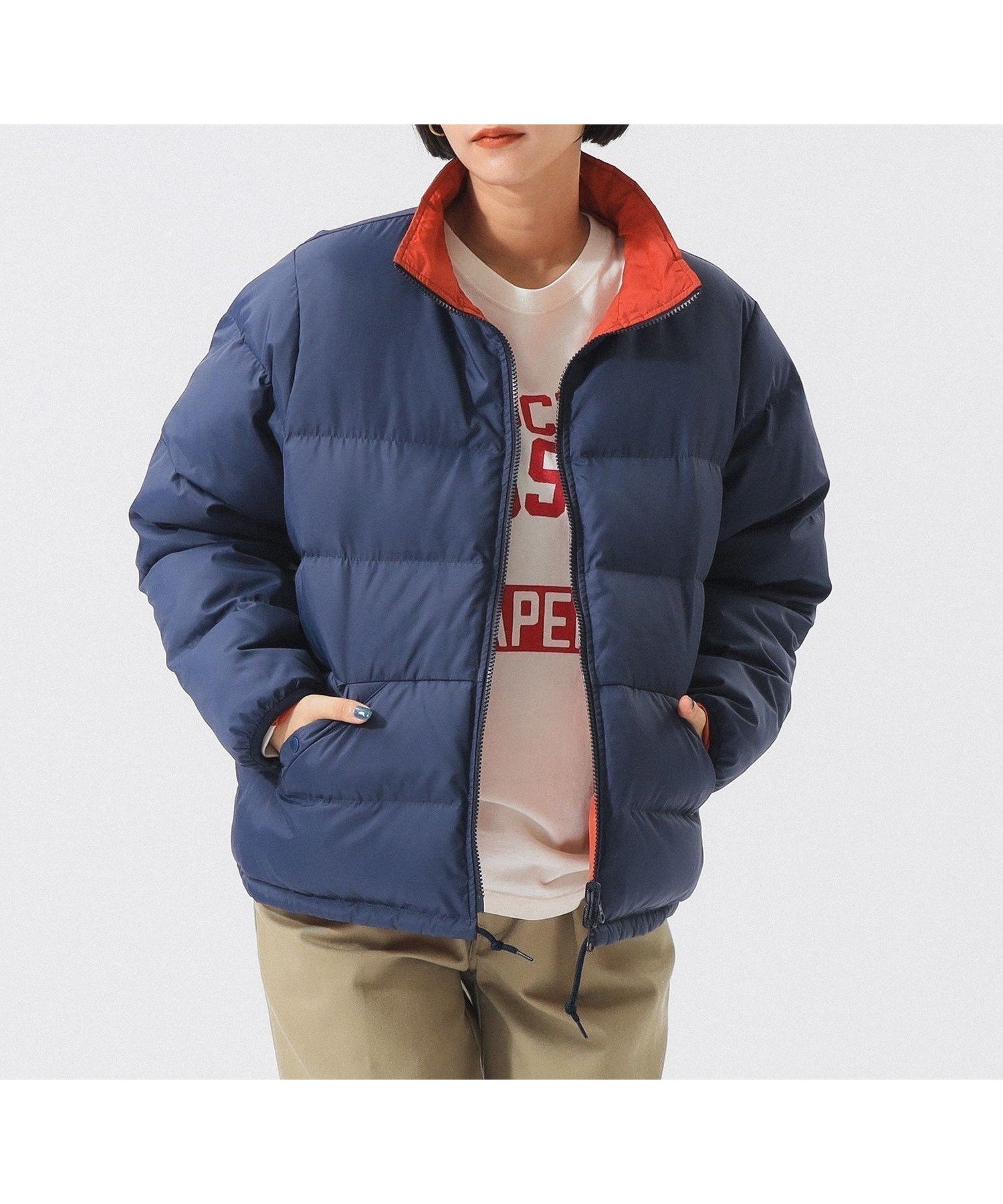 【ビームス ウイメン/BEAMS】のリバーシブル ダウン ジャケット インテリア・キッズ・メンズ・レディースファッション・服の通販 founy(ファニー) 　ファッション　Fashion　レディースファッション　Fashion for Women　アウター　Coat / Outerwear Collection　レディースジャケット・軽アウター　Jackets　アウトドア　Outdoor Clothing　ウェーブ　Wavy Pattern　クラシック　Classic, Timeless Style　シンプル　Simple, Minimal　ジャケット　Jacket, Outerwear　ダウン　Down, Puffer　デニム　Denim, Jeans Material　ベーシック　Basic, Essential　ポケット　Pocket, Pocket Detail　リバーシブル　Reversible, Two-Sided　冬　Winter / This Winter　エレガント 上品　Elegant　NAVY|ID: prp329100004651623 ipo3291000000033611314