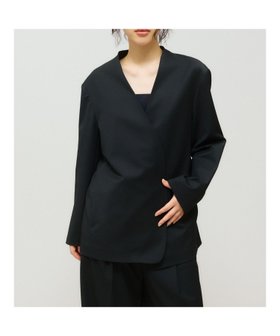 【マーコート/MARcourt】のMIDIUMISOLID for Ladies ノーカラージャケット 人気、トレンドファッション・服の通販 founy(ファニー) ファッション Fashion レディースファッション Fashion for Women アウター Coat / Outerwear Collection レディースジャケット・軽アウター Jackets ノーカラージャケット / シンプル上品コーデ Collarless Jackets ウォッシャブル Machine Washable ジャケット Jacket, Outerwear ストレッチ Stretch, Stretchy Fabric ストレート Straight, Straight Cut スラックス Slacks, Dress Pants セットアップ Set-Up, Coordinated Outfit ツイル Twist, Twisted Detail ドレープ Drape, Draping Fabric ベーシック Basic, Essential ポケット Pocket, Pocket Detail エレガント 上品 Elegant 無地 Plain, Solid Color 長袖 Long Sleeve, Full Sleeve |ID:prp329100004651628