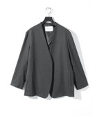 【マーコート/MARcourt】のMIDIUMISOLID for Ladies ノーカラージャケット 人気、トレンドファッション・服の通販 founy(ファニー) ファッション Fashion レディースファッション Fashion for Women アウター Coat / Outerwear Collection レディースジャケット・軽アウター Jackets ノーカラージャケット / シンプル上品コーデ Collarless Jackets ウォッシャブル Machine Washable ジャケット Jacket, Outerwear ストレッチ Stretch, Stretchy Fabric ストレート Straight, Straight Cut スラックス Slacks, Dress Pants セットアップ Set-Up, Coordinated Outfit ツイル Twist, Twisted Detail ドレープ Drape, Draping Fabric ベーシック Basic, Essential ポケット Pocket, Pocket Detail エレガント 上品 Elegant 無地 Plain, Solid Color 長袖 Long Sleeve, Full Sleeve thumbnail チャコールグレー|ID: prp329100004651628 ipo3291000000033611341