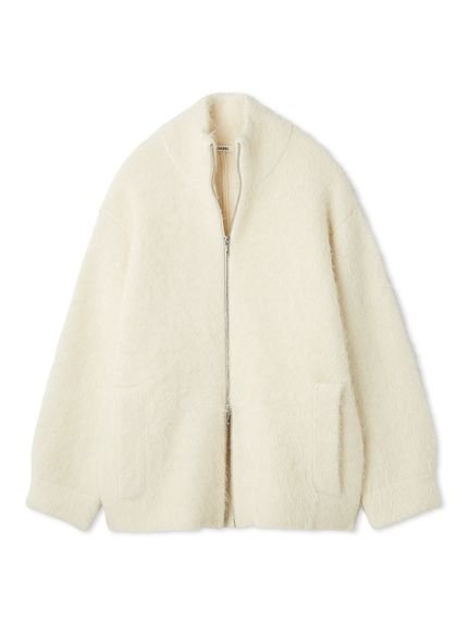 【スナイデル/SNIDEL】のアルパカシャギージップコート インテリア・キッズ・メンズ・レディースファッション・服の通販 founy(ファニー) 　ファッション　Fashion　レディースファッション　Fashion for Women　アウター　Coat / Outerwear Collection　コート・ロングコート・ピーコート　Long Coats, Peacoats & More　ショルダー　Shoulder, Shoulder Strap　ストレート　Straight, Straight Cut　ドロップ　Drop Shoulder, Dropped Style　パステル　Pastel, Soft Color　ファブリック　Fabric, Textile　フォルム　Silhouette, Form　ポケット　Pocket, Pocket Detail　A/W・秋冬　Autumn/Winter　おすすめ　Recommended / Our Picks　IVR[003]|ID: prp329100004651636 ipo3291000000033611431