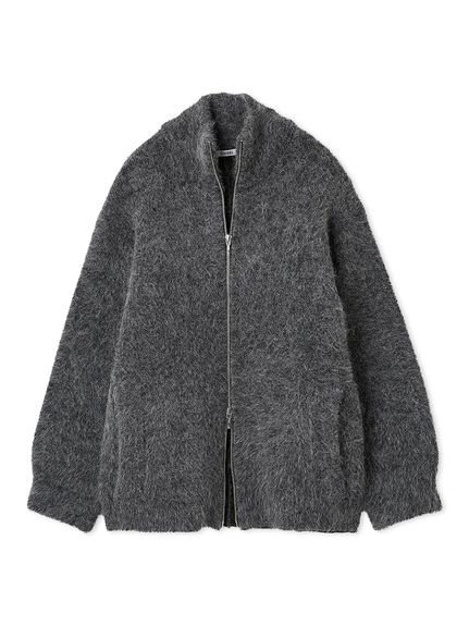 【スナイデル/SNIDEL】のアルパカシャギージップコート インテリア・キッズ・メンズ・レディースファッション・服の通販 founy(ファニー) 　ファッション　Fashion　レディースファッション　Fashion for Women　アウター　Coat / Outerwear Collection　コート・ロングコート・ピーコート　Long Coats, Peacoats & More　ショルダー　Shoulder, Shoulder Strap　ストレート　Straight, Straight Cut　ドロップ　Drop Shoulder, Dropped Style　パステル　Pastel, Soft Color　ファブリック　Fabric, Textile　フォルム　Silhouette, Form　ポケット　Pocket, Pocket Detail　A/W・秋冬　Autumn/Winter　おすすめ　Recommended / Our Picks　DGRY[008]|ID: prp329100004651636 ipo3291000000033611432
