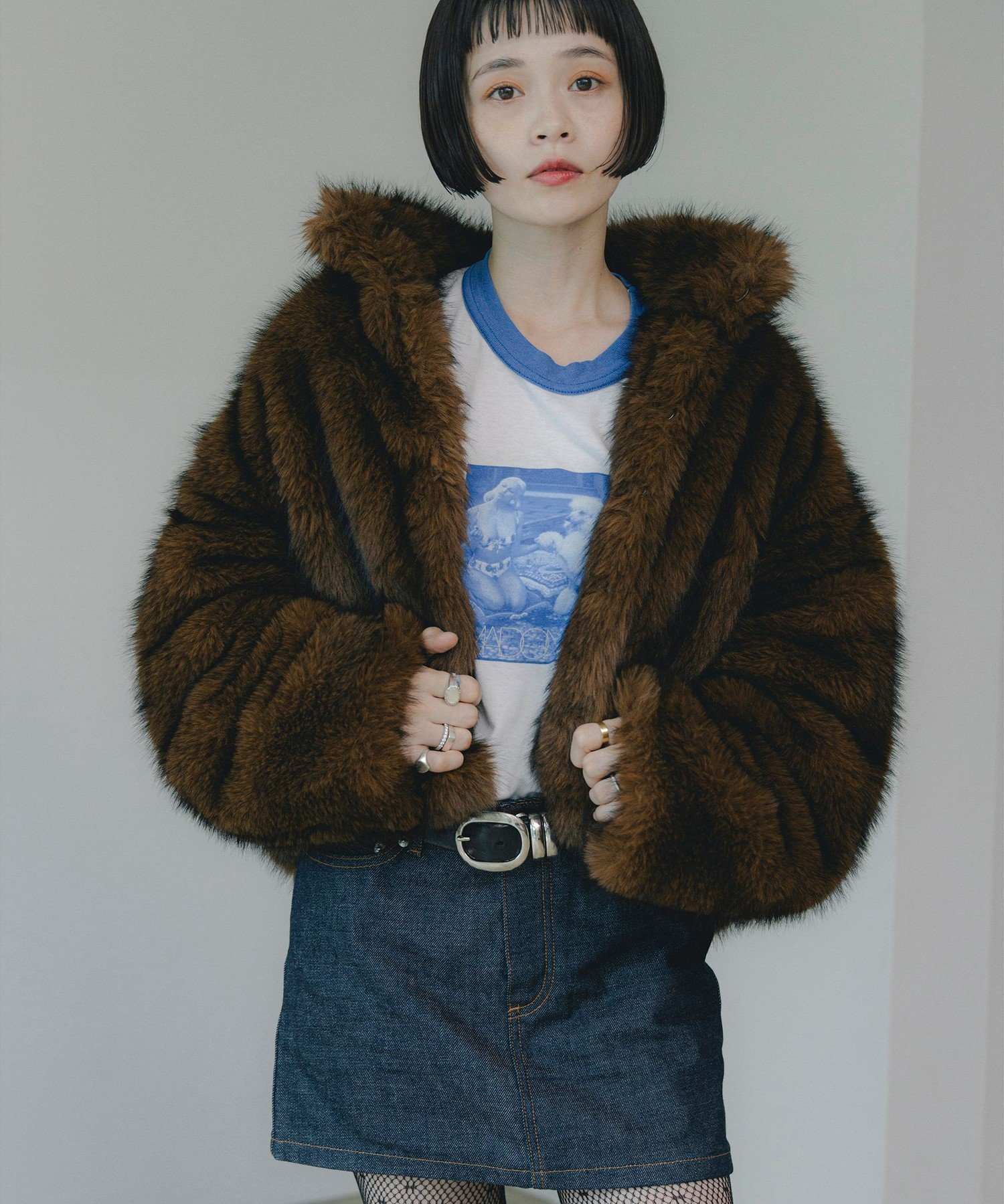 【カロリナ グレイサー/CAROLINA GLASER】のMai / ファーコート インテリア・キッズ・メンズ・レディースファッション・服の通販 founy(ファニー) 　ファッション　Fashion　レディースファッション　Fashion for Women　アウター　Coat / Outerwear Collection　コート・ロングコート・ピーコート　Long Coats, Peacoats & More　なめらか　Smooth, Silky Texture　エレガント 上品　Elegant　ショート　Short, Short Length　スタンド　Stand Collar, Upright Stand　スペシャル　Special, Limited Edition　バランス　Balance, Style Balance　ポケット　Pocket, Pocket Detail　BROWN|ID: prp329100004651644 ipo3291000000033611489