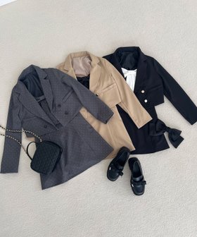 【マジェスティック レゴン/MAJESTIC LEGON】のダブルブレストショートジャケット 人気、トレンドファッション・服の通販 founy(ファニー) ファッション Fashion レディースファッション Fashion for Women アウター Coat / Outerwear Collection レディースジャケット・軽アウター Jackets エレガント 上品 Elegant ショート Short, Short Length シンプル Simple, Minimal ジャケット Jacket, Outerwear ストーン Stone, Gem-Like ダウン Down, Puffer トレンド Trend, Trending Now ベーシック Basic, Essential 再入荷 Restock / Back in Stock おすすめ Recommended / Our Picks |ID:prp329100004651653