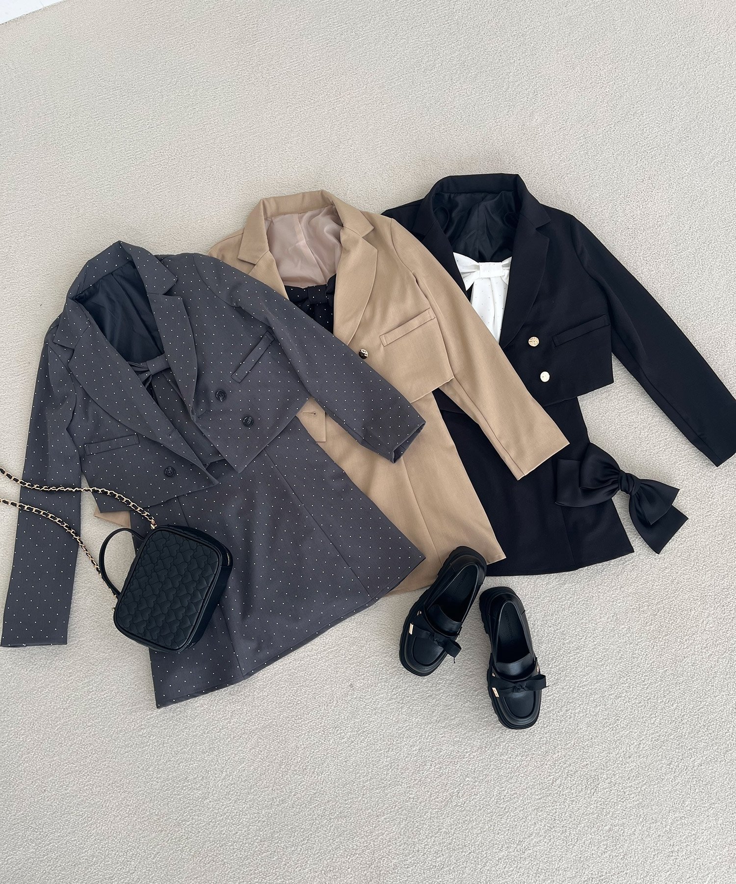 【マジェスティック レゴン/MAJESTIC LEGON】のダブルブレストショートジャケット 人気、トレンドファッション・服の通販 founy(ファニー) 　ファッション　Fashion　レディースファッション　Fashion for Women　アウター　Coat / Outerwear Collection　レディースジャケット・軽アウター　Jackets　エレガント 上品　Elegant　ショート　Short, Short Length　シンプル　Simple, Minimal　ジャケット　Jacket, Outerwear　ストーン　Stone, Gem-Like　ダウン　Down, Puffer　トレンド　Trend, Trending Now　ベーシック　Basic, Essential　再入荷　Restock / Back in Stock　おすすめ　Recommended / Our Picks　 other-1|ID: prp329100004651653 ipo3291000000033611579