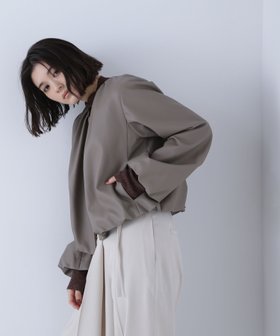 【ナチュラル ビューティー ベーシック/NATURAL BEAUTY BASIC】のフェイクレザーギャザーブルゾン 人気、トレンドファッション・服の通販 founy(ファニー) ファッション Fashion レディースファッション Fashion for Women アウター Coat / Outerwear Collection ブルゾンジャケット・スポーティアウター Blouson Jackets ギャザー Gathered, Ruffled コンパクト Compact, Small Size バルーン Balloon, Balloon Silhouette フォルム Silhouette, Form ブルゾン Blouson, Bomber Jacket ビジネス 仕事 通勤 Business / Work / Commuting |ID:prp329100004651655