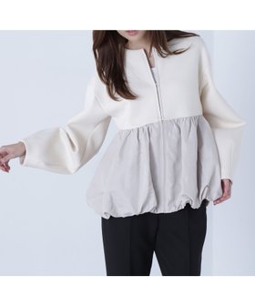 【ナチュラル ビューティー ベーシック/NATURAL BEAUTY BASIC】のダンボールドッキングペプラムブルゾン 人気、トレンドファッション・服の通販 founy(ファニー) ファッション Fashion レディースファッション Fashion for Women アウター Coat / Outerwear Collection ブルゾンジャケット・スポーティアウター Blouson Jackets ストレッチ Stretch, Stretchy Fabric タフタ Taffeta, Structured Fabric バルーン Balloon, Balloon Silhouette フォルム Silhouette, Form ブルゾン Blouson, Bomber Jacket ペプラム Peplum, Flared Hem ミックス Mix, Mixed Style |ID:prp329100004651659
