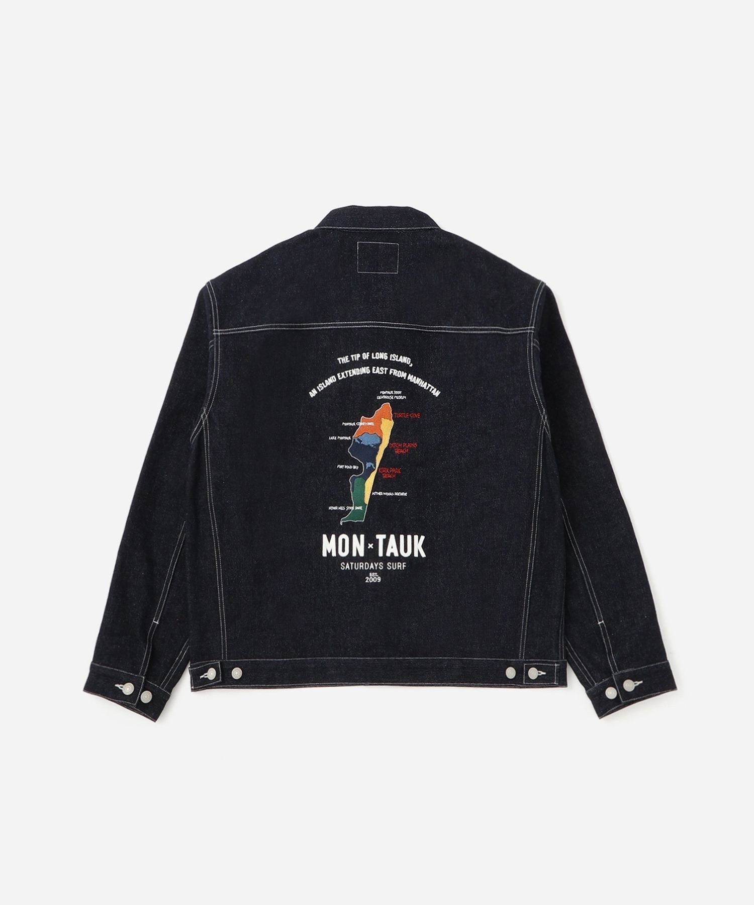 【サタデイズ ニューヨークシティ/SATURDAYS NYC】のChain Stitch Souvenir Jacket 人気、トレンドファッション・服の通販 founy(ファニー) 　ファッション　Fashion　レディースファッション　Fashion for Women　アウター　Coat / Outerwear Collection　レディースジャケット・軽アウター　Jackets　グラフィック　Graphic, Graphic Design　ジャケット　Jacket, Outerwear　デニム　Denim, Jeans Material　ピーチ　Peach, Soft Touch　ボックス　Boxy, Box Shape　リラックス　Relax, Relaxed Fit　ヴィンテージ　Vintage Style　 other-1|ID: prp329100004651667 ipo3291000000033611828