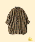 【フォーティファイブ アール/45R】の【EC限定】ONEONE いろいろインドネルのフリルチュニック 人気、トレンドファッション・服の通販 founy(ファニー) ファッション Fashion レディースファッション Fashion for Women トップス・カットソー Cut & Sew Tops インド Indian Textile スリット Slit, Slit Detail チュニック Tunic, Long Top フリル Frill, Ruffle ワンポイント One Point, Statement Accent thumbnail カーキチェック|ID: prp329100004651678 ipo3291000000033611961