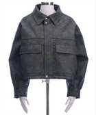 【クリア/clear】のアンティークレザーショート丈ブルゾン(セット可) 人気、トレンドファッション・服の通販 founy(ファニー) ファッション Fashion レディースファッション Fashion for Women アウター Coat / Outerwear Collection ブルゾンジャケット・スポーティアウター Blouson Jackets おすすめ Recommended / Our Picks ショルダー Shoulder, Shoulder Strap ショート Short, Short Length スリーブ Sleeve, Long Sleeve / Short Sleeve デニム Denim, Jeans Material ドロップ Drop Shoulder, Dropped Style バランス Balance, Style Balance フロント Front, Front Design ブルゾン Blouson, Bomber Jacket ポケット Pocket, Pocket Detail ワイド Wide, Wide Fit thumbnail BK|ID: prp329100004651686 ipo3291000000033612063