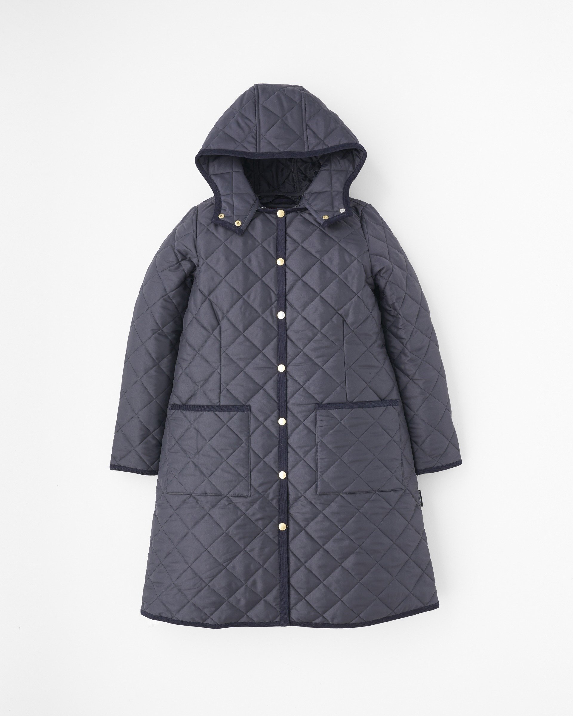 【トラディショナル ウェザーウェア/TWW / Traditional Weatherwear】のARKLEY LONG HOOD インテリア・キッズ・メンズ・レディースファッション・服の通販 founy(ファニー) 　ファッション　Fashion　レディースファッション　Fashion for Women　キルティング　Quilted, Quilting　コーデュロイ　Corduroy, Cord Fabric　デニム　Denim, Jeans Material　ドット　Polka Dot, Dot Pattern　ドレス　Dress, One-Piece　ドロップ　Drop Shoulder, Dropped Style　パイピング　Piping, Trim Design　フィット　Fit, Slim Fit　ミドル　Middle Length, Mid Height　リュクス　Luxury, Elegant, High-End, Chic　レギュラー　Regular, Standard Fit　ロング　Long, Long-Length　ネイビー|ID: prp329100004651692 ipo3291000000034224773