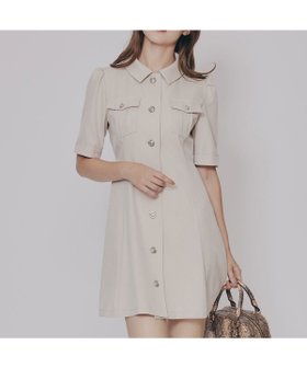 【レディアゼル/REDYAZEL】のエンブレムボタンツイルシャツワンピース 人気、トレンドファッション・服の通販 founy(ファニー) ファッション Fashion レディースファッション Fashion for Women ワンピース Dresses シャツワンピース / 1枚で着映えコーデ Shirt Dresses おすすめ Recommended / Our Picks クラシカル Classical, Vintage-Inspired コンパクト Compact, Small Size ショート Short, Short Length ツイル Twist, Twisted Detail フロント Front, Front Design ポケット Pocket, Pocket Detail エレガント 上品 Elegant 今季 This Season, Current Season 夏 Summer 秋 Autumn |ID:prp329100004651715