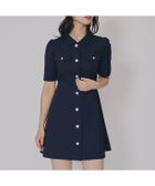 【レディアゼル/REDYAZEL】のエンブレムボタンツイルシャツワンピース 人気、トレンドファッション・服の通販 founy(ファニー) ファッション Fashion レディースファッション Fashion for Women ワンピース Dresses シャツワンピース / 1枚で着映えコーデ Shirt Dresses おすすめ Recommended / Our Picks クラシカル Classical, Vintage-Inspired コンパクト Compact, Small Size ショート Short, Short Length ツイル Twist, Twisted Detail フロント Front, Front Design ポケット Pocket, Pocket Detail エレガント 上品 Elegant 今季 This Season, Current Season 夏 Summer 秋 Autumn thumbnail ネイビー|ID: prp329100004651715 ipo3291000000033612530