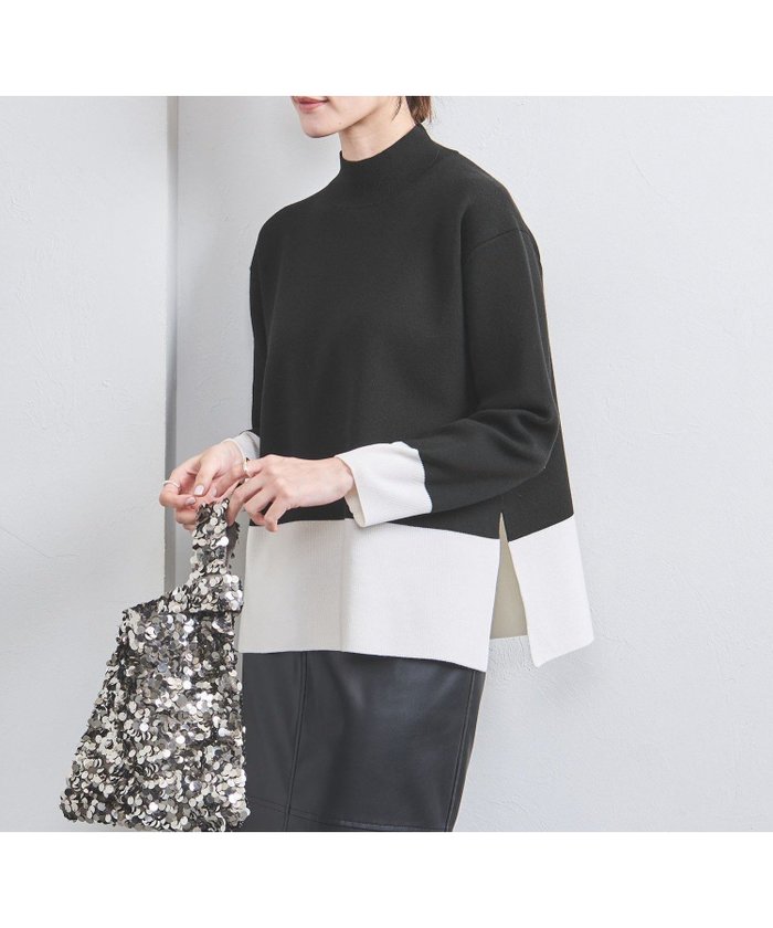 【ユナイテッドアローズ/UNITED ARROWS】のテントライン ハイネック ニット インテリア・キッズ・メンズ・レディースファッション・服の通販 founy(ファニー) https://founy.com/ ファッション Fashion レディースファッション Fashion for Women トップス・カットソー Cut & Sew Tops ニット Knit Tops & Sweaters おすすめ Recommended / Our Picks ストレート Straight, Straight Cut スリット Slit, Slit Detail テーパード Tapered, Tapered Pants ハイネック High Neck, Mock Neck 畦 Ribbed Knit |ID: prp329100004651720 ipo3291000000033719988