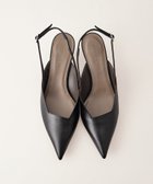 【ユナイテッドアローズ/UNITED ARROWS】のシャープアシンメトリーバックベルト パンプス45↓↑ BLACK|ID: prp329100004651743 ipo3291000000033874189
