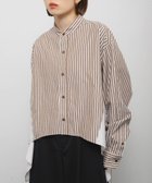 【ケービーエフ/KBF / URBAN RESEARCH】のバックフレアショートシャツ 人気、トレンドファッション・服の通販 founy(ファニー) ファッション Fashion レディースファッション Fashion for Women トップス・カットソー Cut & Sew Tops シャツ・ブラウス・オフィスカジュアル Elegant Blouses & Button-Ups バッグ Bags 2025年 2025 2025-2026秋冬・A/W Autumn/Winter 2025–26 AW25–26 冬 Winter / This Winter バランス Balance, Style Balance フェミニン Feminine, Girly フレア Flare, Flared フロント Front, Front Design ボトム Bottoms, Lower Wear リボン Ribbon, Bow リメイク Remake, Reconstructed A/W・秋冬 Autumn/Winter thumbnail BROWN|ID: prp329100004651748 ipo3291000000033613284