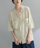 【ケービーエフ/KBF / URBAN RESEARCH】の『WEB限定』ルーズシルエットニットシャツ L.BEIGE|ID: prp329100004651816 ipo3291000000033614156