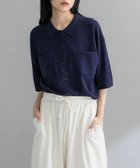 【ケービーエフ/KBF / URBAN RESEARCH】の『WEB限定』ルーズシルエットニットシャツ NAVY|ID: prp329100004651816 ipo3291000000033614157