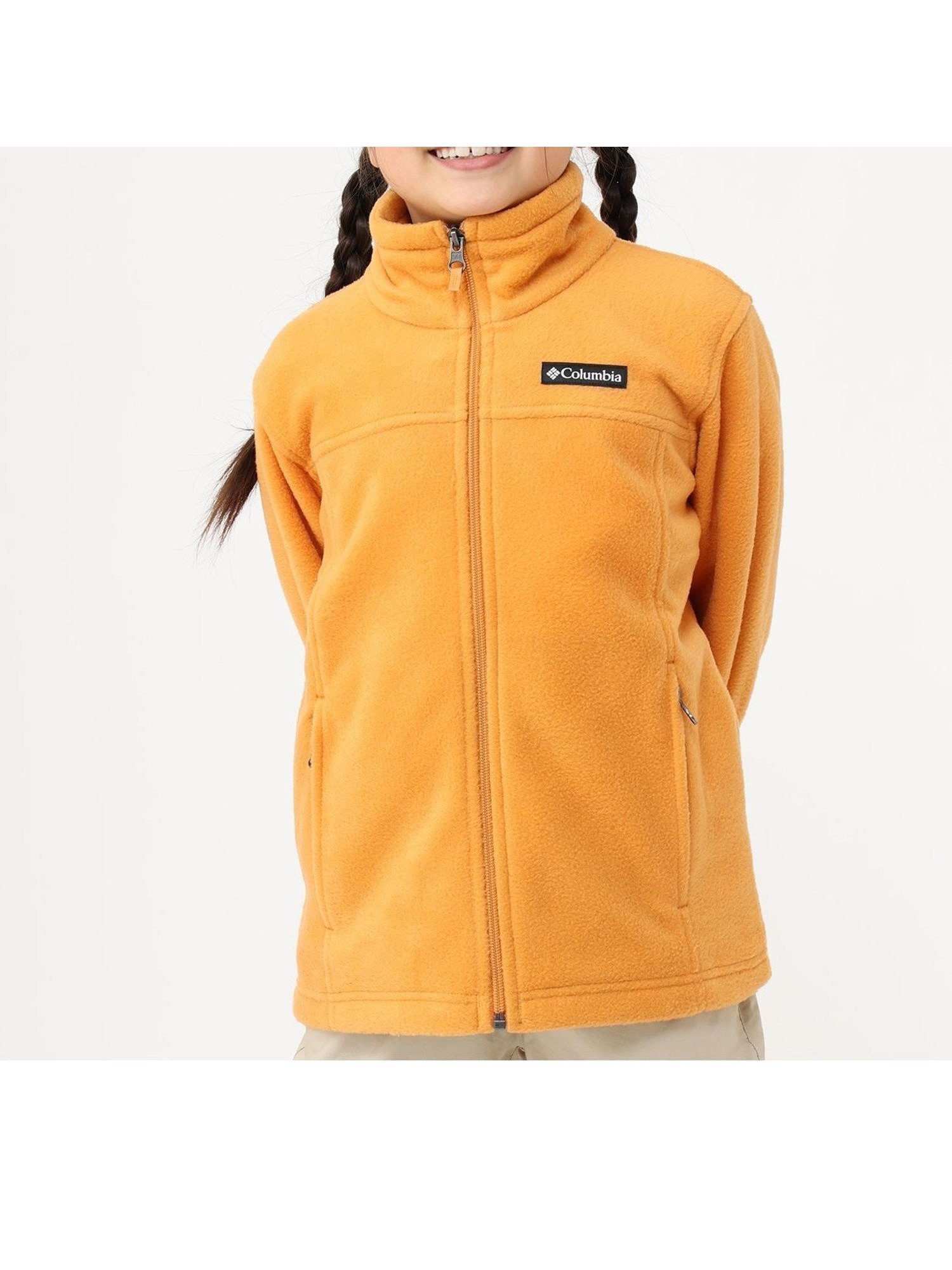 【コロンビア/Columbia / KIDS】の【KIDS】スティーンズマウンテンII フリース インテリア・キッズ・メンズ・レディースファッション・服の通販 founy(ファニー) 　ファッション　Fashion　キッズファッション　Fashion for Kids　アウトドア　Outdoor Clothing　ジャケット　Jacket, Outerwear　スタンド　Stand Collar, Upright Stand　ハンド　Hand, Handmade　フォルム　Silhouette, Form　ポケット　Pocket, Pocket Detail　ロング　Long, Long-Length　定番　Standard, Basic Item　イエロー[009001]|ID: prp329100004651827 ipo3291000000033614347