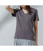 【ナノ ユニバース/nano universe】のAnti Soaked 汗染み防止 VネックTシャツ 人気、トレンドファッション・服の通販 founy(ファニー) ファッション Fashion レディースファッション Fashion for Women トップス・カットソー Cut & Sew Tops シャツ・ブラウス・オフィスカジュアル Elegant Blouses & Button-Ups ロングTシャツ・Tシャツ Longline T-Shirts & Tees Vネックトップス V-Neck Tops / V-Cut Neckline Shirts 今季 This Season, Current Season 吸水 Absorbent, Quick-Dry シンプル Simple, Minimal スリット Slit, Slit Detail 定番 Standard, Basic Item ノースリーブ Sleeveless, No-Sleeve 人気 Popular, Best Seller ベーシック Basic, Essential エレガント 上品 Elegant ビジネス 仕事 通勤 Business / Work / Commuting thumbnail チャコール3|ID: prp329100004652215 ipo3291000000033619035