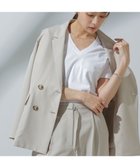 【ナノ ユニバース/nano universe】のAnti Soaked 汗染み防止 VネックTシャツ 人気、トレンドファッション・服の通販 founy(ファニー) ファッション Fashion レディースファッション Fashion for Women トップス・カットソー Cut & Sew Tops シャツ・ブラウス・オフィスカジュアル Elegant Blouses & Button-Ups ロングTシャツ・Tシャツ Longline T-Shirts & Tees Vネックトップス V-Neck Tops / V-Cut Neckline Shirts 今季 This Season, Current Season 吸水 Absorbent, Quick-Dry シンプル Simple, Minimal スリット Slit, Slit Detail 定番 Standard, Basic Item ノースリーブ Sleeveless, No-Sleeve 人気 Popular, Best Seller ベーシック Basic, Essential エレガント 上品 Elegant ビジネス 仕事 通勤 Business / Work / Commuting thumbnail ホワイト|ID: prp329100004652215 ipo3291000000033619041