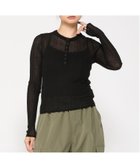 【ギャップ/GAP】のSHEER RIB HENLEY PO 人気、トレンドファッション・服の通販 founy(ファニー) ファッション Fashion レディースファッション Fashion for Women ショート Short, Short Length ストレッチ Stretch, Stretchy Fabric フィット Fit, Slim Fit 長袖 Long Sleeve, Full Sleeve thumbnail BLACK|ID: prp329100004652371 ipo3291000000033620741