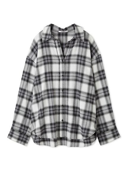 【スナイデル/SNIDEL】のオーバーサイズネルシャツ インテリア・キッズ・メンズ・レディースファッション・服の通販 founy(ファニー) 　ファッション　Fashion　レディースファッション　Fashion for Women　トップス・カットソー　Cut & Sew Tops　シャツ・ブラウス・オフィスカジュアル　Elegant Blouses & Button-Ups　おすすめ　Recommended / Our Picks　ウェーブ　Wavy Pattern　チェック　Check, Plaid, Tartan　モノトーン　Monotone, Black and White　秋　Autumn　BLK[009]|ID: prp329100004652401 ipo3291000000033621201