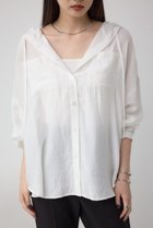 【アズール バイ マウジー/AZUL by moussy】のフード付きボタンシャツ 人気、トレンドファッション・服の通販 founy(ファニー) ファッション Fashion レディースファッション Fashion for Women トップス・カットソー Cut & Sew Tops シャツ・ブラウス・オフィスカジュアル Elegant Blouses & Button-Ups おすすめ Recommended / Our Picks ジャケット Jacket, Outerwear タンク Tank Top, Sleeveless Top トレンド Trend, Trending Now ワッシャー Washer, Crinkled Finish 羽織 Haori, Light Jacket thumbnail O/WHT1|ID: prp329100004652514 ipo3291000000033622043