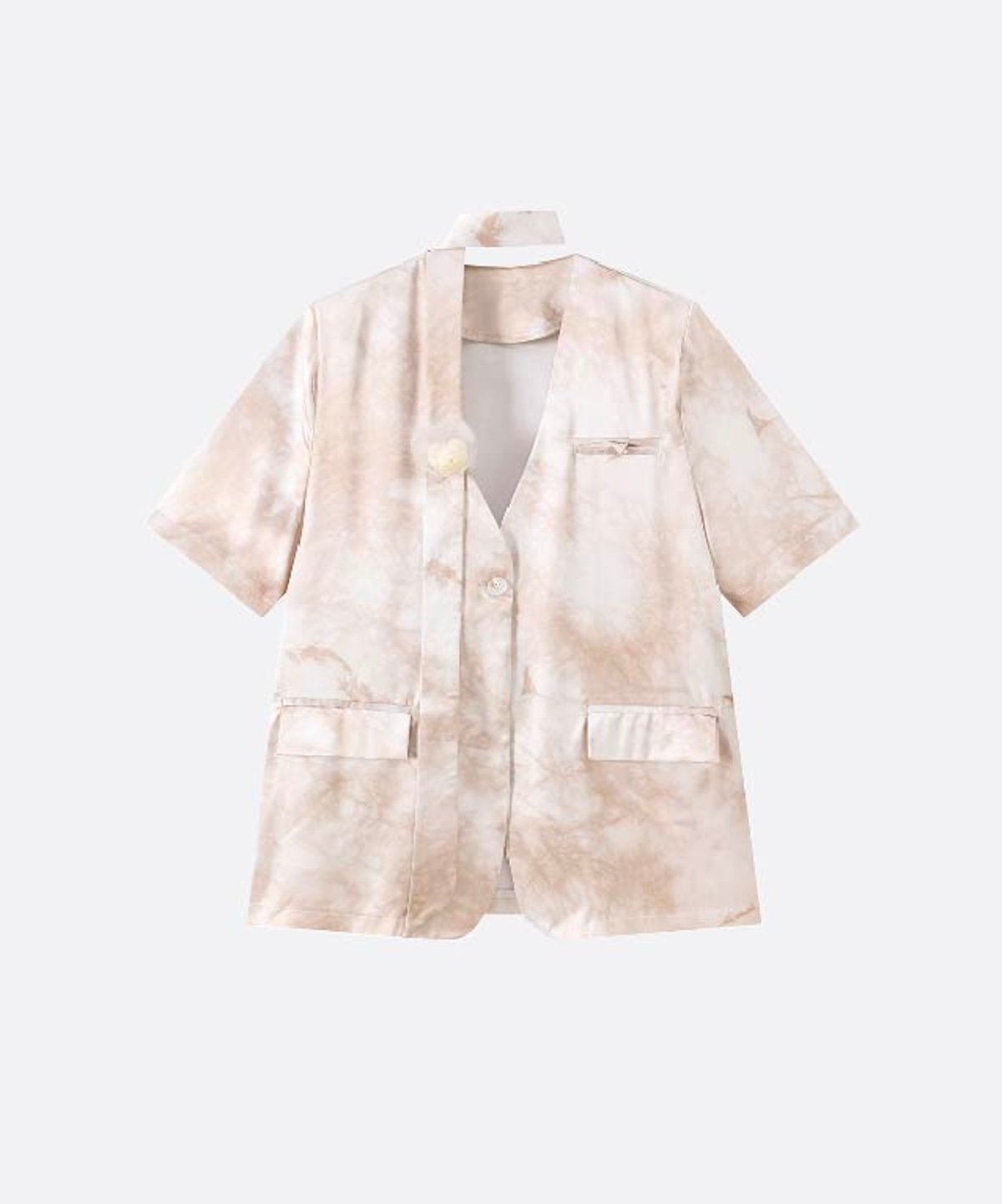【その他のブランド/Other】のV-neck Tye-Dye Jacket インテリア・キッズ・メンズ・レディースファッション・服の通販 founy(ファニー) 　ファッション　Fashion　レディースファッション　Fashion for Women　アウター　Coat / Outerwear Collection　レディースジャケット・軽アウター　Jackets　トップス・カットソー　Cut & Sew Tops　Vネックトップス　V-Neck Tops / V-Cut Neckline Shirts　Apricot|ID: prp329100004652688 ipo3291000000033623478