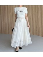 【スナイデル/SNIDEL】の【Chacott】チュールスカート 人気、トレンドファッション・服の通販 founy(ファニー) ファッション Fashion レディースファッション Fashion for Women スカート Skirts ウェーブ Wavy Pattern グリッター Glitter, Sparkle 今季 This Season, Current Season シャーリング Shirring, Ruched シルバー Silver, Metallic Silver ストレート Straight, Straight Cut チュール Tulip, Tulip Motif バレエ Ballet, Ballet Style フィット Fit, Slim Fit フリル Frill, Ruffle プリント Print, Printed Pattern 無地 Plain, Solid Color ロマンティック Romantic, Feminine Style ロング Long, Long-Length おすすめ Recommended / Our Picks |ID:prp329100004652728