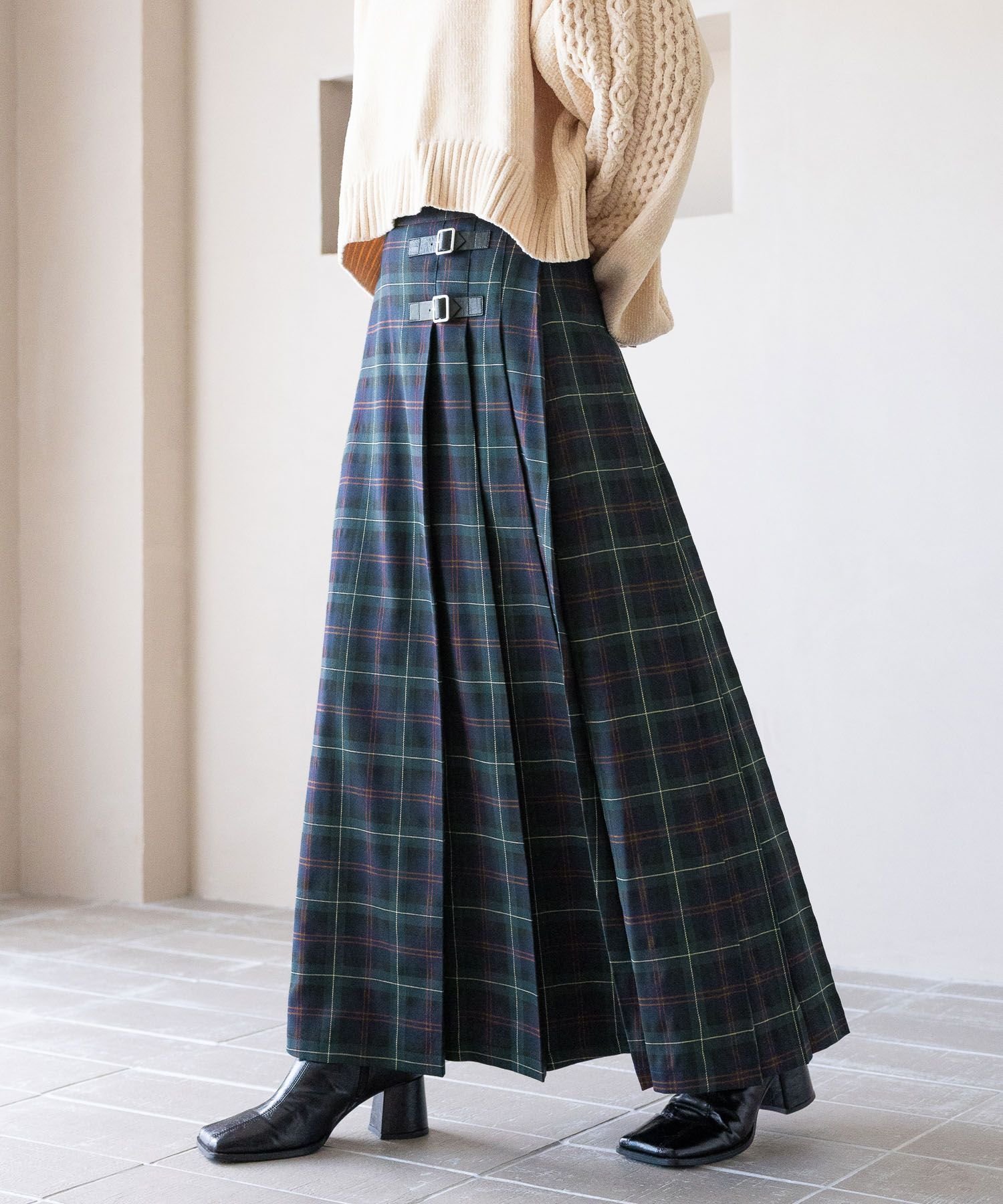 【レイジブルー/RAGEBLUE】の【WOMENS】選べる着丈/Wベルトキルトチェックプリーツスカート 人気、トレンドファッション・服の通販 founy(ファニー) 　ファッション　Fashion　レディースファッション　Fashion for Women　スカート　Skirts　プリーツスカート / 上品フェミニンスタイル　Pleated Skirts　ベルト&ウエストマーク　Belts & Waist Accessories　インナー　Innerwear　コンパクト　Compact, Small Size　ショート　Short, Short Length　ジャケット　Jacket, Outerwear　スウェット / スエット　Sweatshirt, Sweatwear　スニーカー　Sneakers, Trainers　スラックス　Slacks, Dress Pants　チェック　Check, Plaid, Tartan　デニム　Denim, Jeans Material　定番　Standard, Basic Item　フェイク　Faux, Fake　プリーツ　Pleats, Pleated　ベーシック　Basic, Essential　ミドル　Middle Length, Mid Height　おすすめ　Recommended / Our Picks　 other-1|ID: prp329100004652738 ipo3291000000033623896