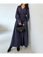 【スナイデル/SNIDEL】のバリエカシュクールシャツワンピース 人気、トレンドファッション・服の通販 founy(ファニー) ファッション Fashion レディースファッション Fashion for Women ワンピース Dresses シャツワンピース / 1枚で着映えコーデ Shirt Dresses エレガント 上品 Elegant カシュクール Wrap Design カフス Cuff Design ギャザー Gathered, Ruffled スリット Slit, Slit Detail とろみ Fluid, Flowy Fabric ツイル Twist, Twisted Detail ドレープ Drape, Draping Fabric ビッグ Big, Oversized フィット Fit, Slim Fit ロング Long, Long-Length おすすめ Recommended / Our Picks thumbnail NVY[089]|ID: prp329100004652835 ipo3291000000033625025