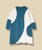 【ゴースローキャラバン/go slow caravan】のUSA/Cカットオフ歪み切替ロングスリーブワンピース (WOMENS) 人気、トレンドファッション・服の通販 founy(ファニー) ファッション Fashion レディースファッション Fashion for Women ワンピース Dresses カットオフ Cut-Off Design シンプル Simple, Minimal スリーブ Sleeve, Long Sleeve / Short Sleeve ロング Long, Long-Length 切替 Switching, Contrast Panel thumbnail ブルーグリーン|ID: prp329100004652838 ipo3291000000033625037