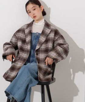 【エヌ ナチュラルビューティーベーシック/N.Natural Beauty basic】のオーバージャケットコート 人気、トレンドファッション・服の通販 founy(ファニー) ファッション Fashion レディースファッション Fashion for Women アウター Coat / Outerwear Collection コート・ロングコート・ピーコート Long Coats, Peacoats & More レディースジャケット・軽アウター Jackets インナー Innerwear ショルダー Shoulder, Shoulder Strap ジャケット Jacket, Outerwear チェック Check, Plaid, Tartan ドロップ Drop Shoulder, Dropped Style ネップ Nepp, Slub Yarn リラックス Relax, Relaxed Fit |ID:prp329100004652858