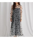 【ミスティ ウーマン/mysty woman】のチュールフラワーフロッキーワンピース 人気、トレンドファッション・服の通販 founy(ファニー) ファッション Fashion レディースファッション Fashion for Women ワンピース Dresses おすすめ Recommended / Our Picks インナー Innerwear クラシカル Classical, Vintage-Inspired シアー Sheer, See-Through セレモニー Ceremony チュール Tulip, Tulip Motif デニム Denim, Jeans Material ベロア Velour, Soft Velvet ペチコート Petticoat, Underskirt モチーフ Motif, Design Theme エレガント 上品 Elegant 結婚式 Wedding thumbnail オフ×ブラック|ID: prp329100004652881 ipo3291000000033954049