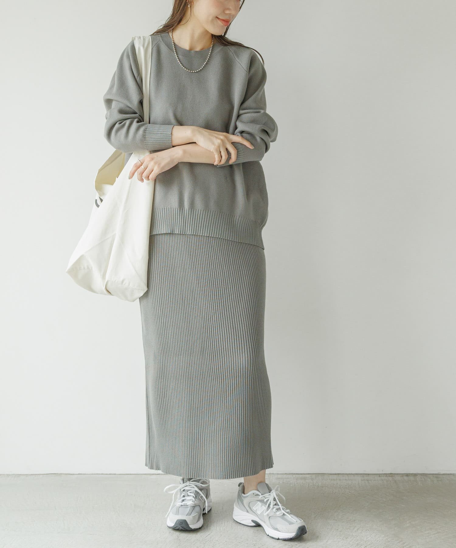 【サニーレーベル/Sonny Label / URBAN RESEARCH】の『WEB限定』スウェットライクニット×スカートセットアップ インテリア・キッズ・メンズ・レディースファッション・服の通販 founy(ファニー) ファッション Fashion レディースファッション Fashion for Women セットアップ Matching Sets スカート・ミニ/ミディ/マキシ Skirts / Mini, Midi & Maxi Skirts 2025年 2025 2025-2026秋冬・A/W Autumn/Winter 2025–26 AW25–26 冬 Winter / This Winter アクセサリー Fashion Accessories シンプル Simple, Minimal スウェット / スエット Sweatshirt, Sweatwear スニーカー Sneakers, Trainers セットアップ Set-Up, Coordinated Outfit A/W・秋冬 Autumn/Winter チャコール|ID: prp329100004652898 ipo3291000000034519896