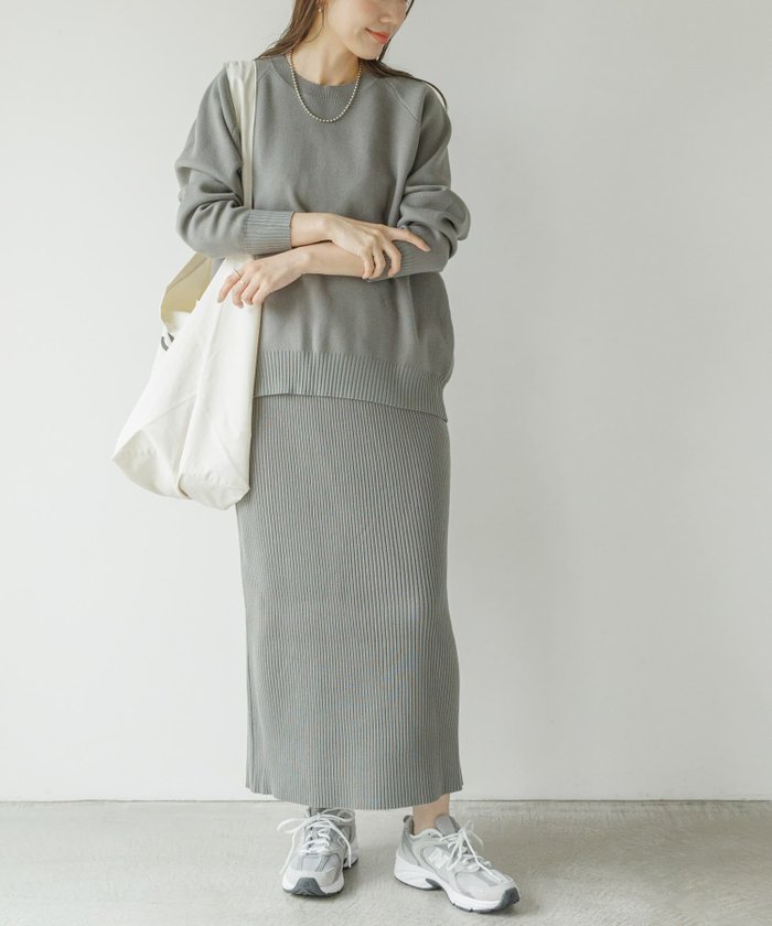 【サニーレーベル/Sonny Label / URBAN RESEARCH】の『WEB限定』スウェットライクニット×スカートセットアップ インテリア・キッズ・メンズ・レディースファッション・服の通販 founy(ファニー) https://founy.com/ ファッション Fashion レディースファッション Fashion for Women セットアップ Matching Sets スカート・ミニ/ミディ/マキシ Skirts / Mini, Midi & Maxi Skirts 2025年 2025 2025-2026秋冬・A/W Autumn/Winter 2025–26 AW25–26 冬 Winter / This Winter アクセサリー Fashion Accessories シンプル Simple, Minimal スウェット / スエット Sweatshirt, Sweatwear スニーカー Sneakers, Trainers セットアップ Set-Up, Coordinated Outfit A/W・秋冬 Autumn/Winter |ID: prp329100004652898 ipo3291000000034819323