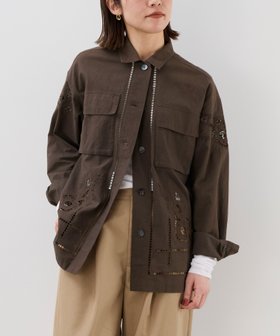 【マイカ ディール/MICA & DEAL】のインド刺繍ミリタリージャケット 人気、トレンドファッション・服の通販 founy(ファニー) ファッション Fashion レディースファッション Fashion for Women アウター Coat / Outerwear Collection レディースジャケット・軽アウター Jackets インド Indian Textile ジャケット Jacket, Outerwear ミリタリー Military, Army Style ヴィンテージ Vintage Style |ID:prp329100004652900