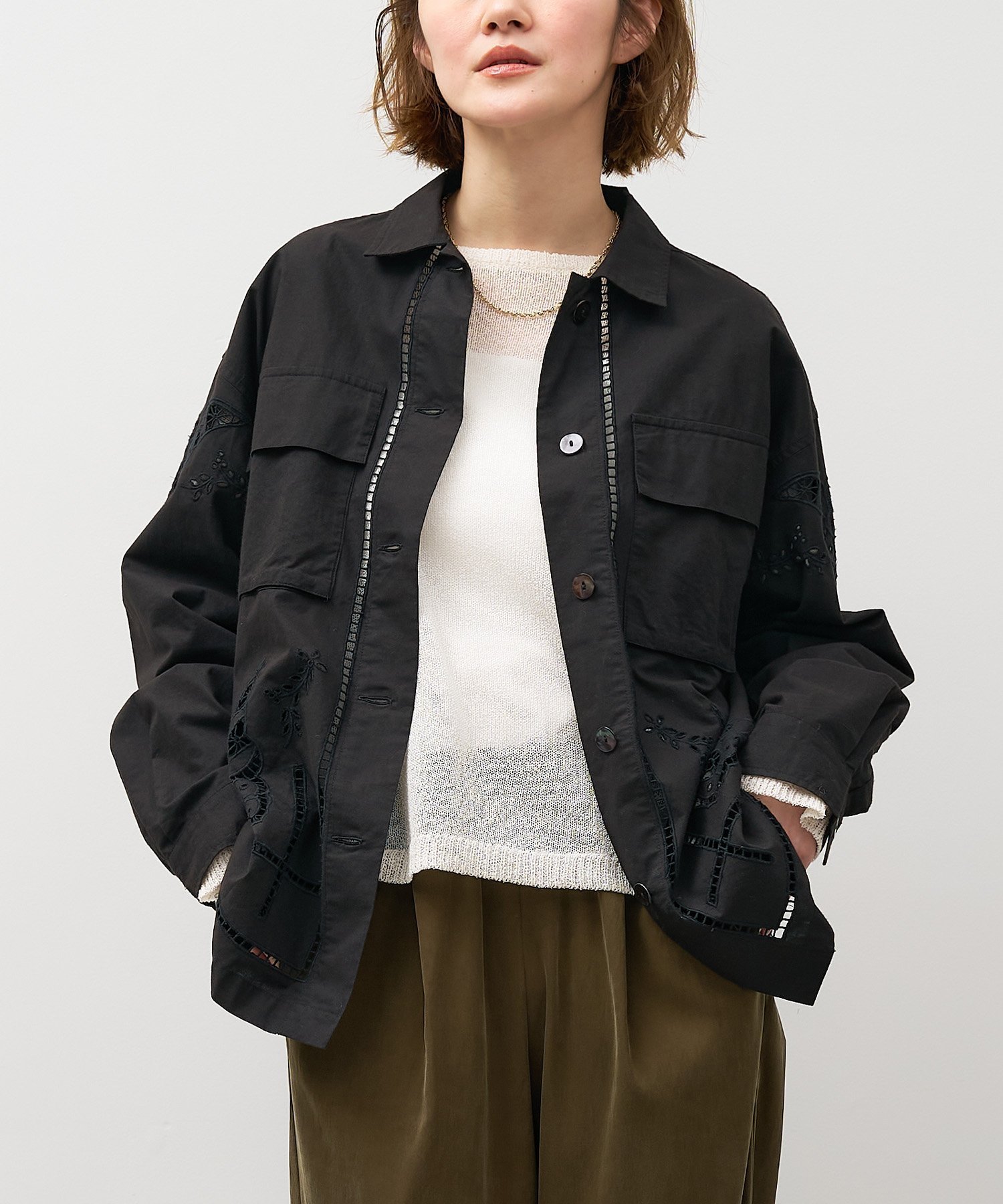 【マイカ ディール/MICA & DEAL】のインド刺繍ミリタリージャケット インテリア・キッズ・メンズ・レディースファッション・服の通販 founy(ファニー) 　ファッション　Fashion　レディースファッション　Fashion for Women　アウター　Coat / Outerwear Collection　レディースジャケット・軽アウター　Jackets　インド　Indian Textile　ジャケット　Jacket, Outerwear　ミリタリー　Military, Army Style　ヴィンテージ　Vintage Style　BLACK|ID: prp329100004652900 ipo3291000000033625383
