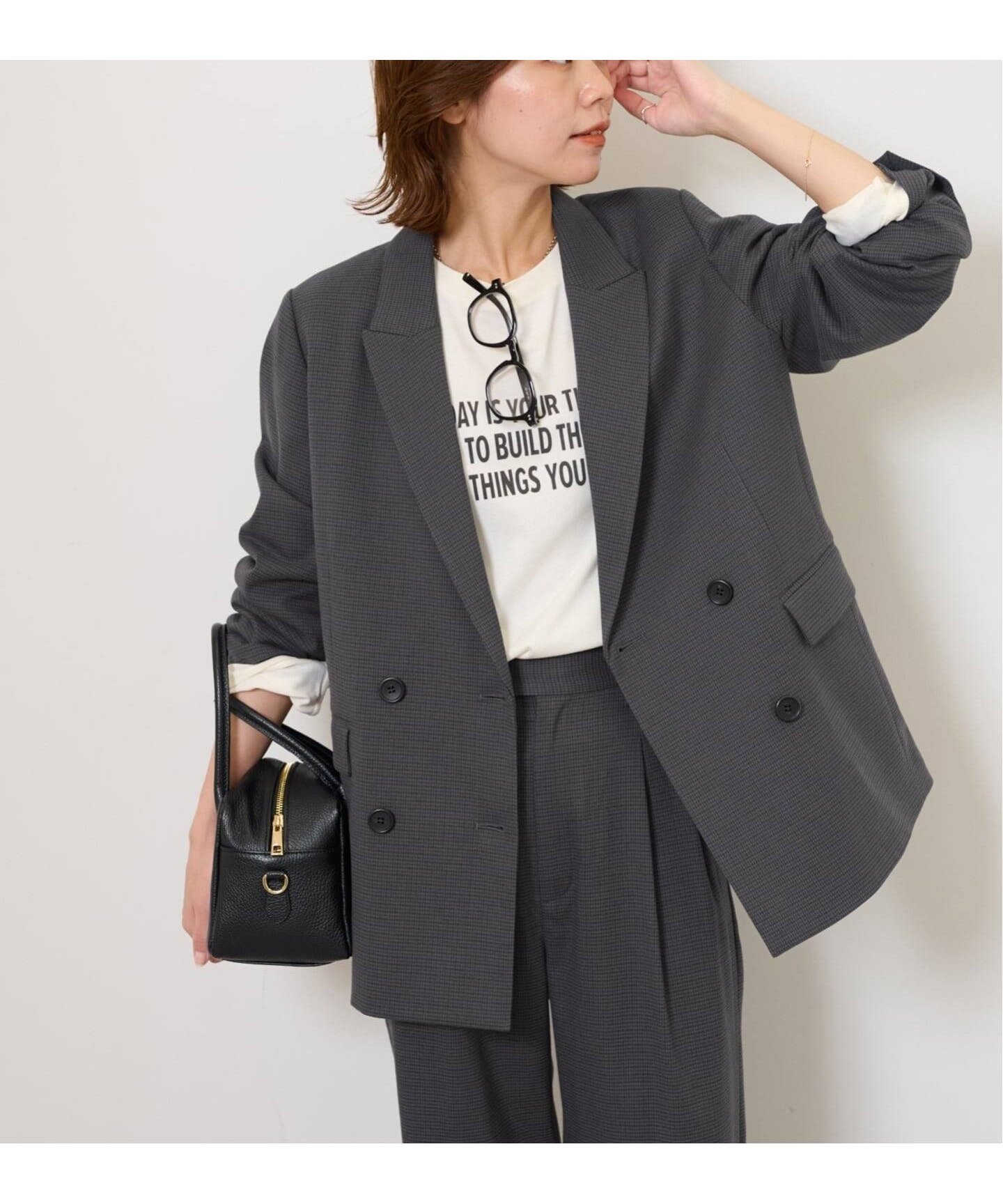 【ジャーナルスタンダード レリューム/JOURNAL STANDARD relume】のダブルフロントチェックジャケット 人気、トレンドファッション・服の通販 founy(ファニー) 　ファッション　Fashion　レディースファッション　Fashion for Women　アウター　Coat / Outerwear Collection　レディースジャケット・軽アウター　Jackets　2025年　2025　2025-2026秋冬・A/W　Autumn/Winter 2025–26 AW25–26　おすすめ　Recommended / Our Picks　ジャケット　Jacket, Outerwear　セットアップ　Set-Up, Coordinated Outfit　チェック　Check, Plaid, Tartan　トレンド　Trend, Trending Now　 other-1|ID: prp329100004652905 ipo3291000000033625422