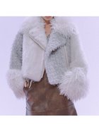 【ファーファー/FURFUR】のエコファーライダースジャケット 人気、トレンドファッション・服の通販 founy(ファニー) ファッション Fashion レディースファッション Fashion for Women アウター Coat / Outerwear Collection レディースジャケット・軽アウター Jackets ライダースジャケット / レザースタイル Riders Jackets & Biker Style ボトム Bottoms, Lower Wear ロング Long, Long-Length ワイド Wide, Wide Fit thumbnail OWHT[002]|ID: prp329100004652923 ipo3291000000033625549