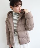 【ルクールブラン/le.coeur blanc】のファーフードショートダウン 人気、トレンドファッション・服の通販 founy(ファニー) ファッション Fashion レディースファッション Fashion for Women ダウン Down, Puffer thumbnail モカ|ID: prp329100004652955 ipo3291000000035070345