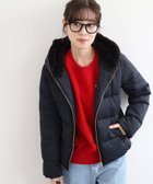 【ルクールブラン/le.coeur blanc】のファーフードショートダウン 人気、トレンドファッション・服の通販 founy(ファニー) ファッション Fashion レディースファッション Fashion for Women ダウン Down, Puffer thumbnail ネイビー|ID: prp329100004652955 ipo3291000000036011205