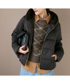 【ルクールブラン/le.coeur blanc】のファーフードショートダウン 人気、トレンドファッション・服の通販 founy(ファニー) ファッション Fashion レディースファッション Fashion for Women ダウン Down, Puffer thumbnail ブラック|ID: prp329100004652955 ipo3291000000036011211