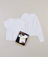 【マイカ ディール/MICA & DEAL】の【Hanes*THE DODO JEAN】2P クルーネックショートスリーブ・ロングスリーブTシャツ 人気、トレンドファッション・服の通販 founy(ファニー) ファッション Fashion レディースファッション Fashion for Women トップス・カットソー Cut & Sew Tops シャツ・ブラウス・オフィスカジュアル Elegant Blouses & Button-Ups ロングTシャツ・Tシャツ Longline T-Shirts & Tees アンダー Underwear Essentials インナー Innerwear シンプル Simple, Minimal ジャケット Jacket, Outerwear 雑誌 Magazine, Fashion Magazine デニム Denim, Jeans Material 長袖 Long Sleeve, Full Sleeve プリント Print, Printed Pattern 半袖 Short Sleeve, Half Sleeve |ID:prp329100004652977
