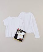 【マイカ ディール/MICA & DEAL】の【Hanes*THE DODO JEAN】2P クルーネックショートスリーブ・ロングスリーブTシャツ 人気、トレンドファッション・服の通販 founy(ファニー) ファッション Fashion レディースファッション Fashion for Women トップス・カットソー Cut & Sew Tops シャツ・ブラウス・オフィスカジュアル Elegant Blouses & Button-Ups ロングTシャツ・Tシャツ Longline T-Shirts & Tees アンダー Underwear Essentials インナー Innerwear シンプル Simple, Minimal ジャケット Jacket, Outerwear 雑誌 Magazine, Fashion Magazine デニム Denim, Jeans Material 長袖 Long Sleeve, Full Sleeve プリント Print, Printed Pattern 半袖 Short Sleeve, Half Sleeve thumbnail WHITE|ID: prp329100004652977 ipo3291000000033626097