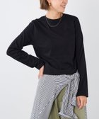 【マイカ ディール/MICA & DEAL】の【Hanes*THE DODO JEAN】2P クルーネックショートスリーブ・ロングスリーブTシャツ 人気、トレンドファッション・服の通販 founy(ファニー) ファッション Fashion レディースファッション Fashion for Women トップス・カットソー Cut & Sew Tops シャツ・ブラウス・オフィスカジュアル Elegant Blouses & Button-Ups ロングTシャツ・Tシャツ Longline T-Shirts & Tees アンダー Underwear Essentials インナー Innerwear シンプル Simple, Minimal ジャケット Jacket, Outerwear 雑誌 Magazine, Fashion Magazine デニム Denim, Jeans Material 長袖 Long Sleeve, Full Sleeve プリント Print, Printed Pattern 半袖 Short Sleeve, Half Sleeve thumbnail BLACK|ID: prp329100004652977 ipo3291000000033626098